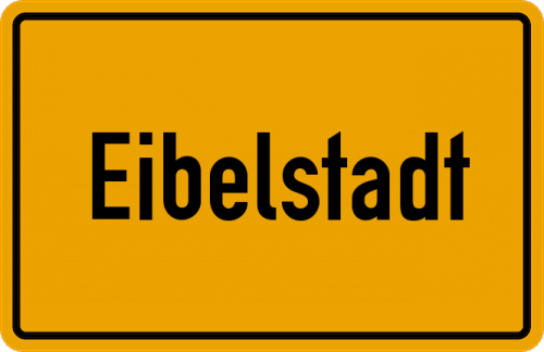Ortsschild Eibelstadt