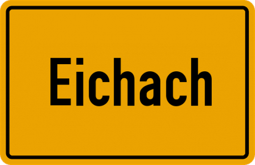 Ortsschild Eichach