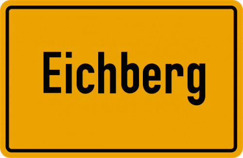 Ortsschild Eichberg