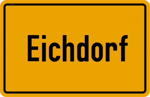 Ortsschild Eichdorf