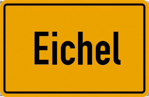 Ortsschild Eichel