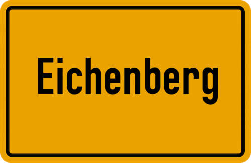 Ortsschild Eichenberg, Mittelfranken