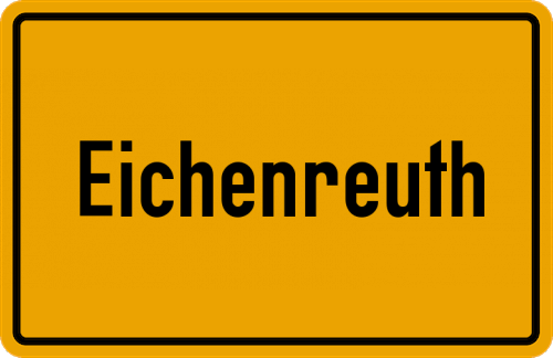 Ortsschild Eichenreuth