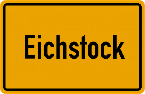 Ortsschild Eichstock