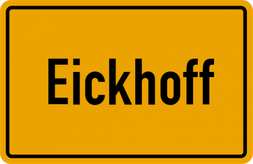 Ortsschild Eickhoff