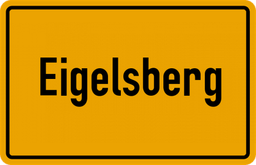 Ortsschild Eigelsberg