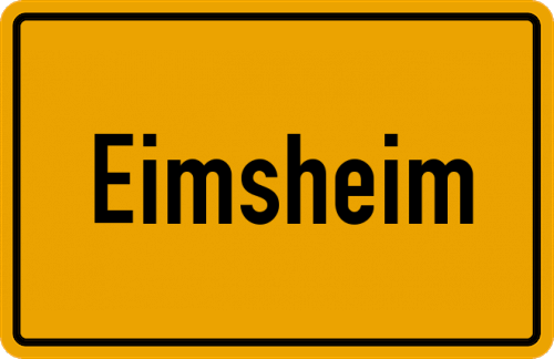 Ortsschild Eimsheim