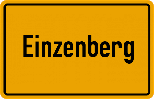 Ortsschild Einzenberg