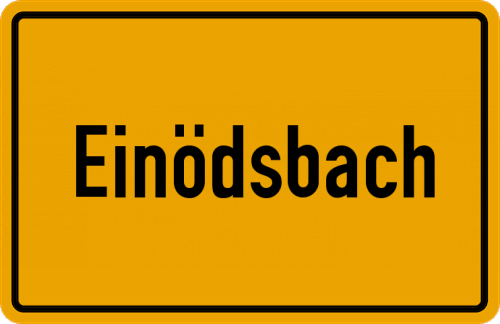 Ortsschild Einödsbach