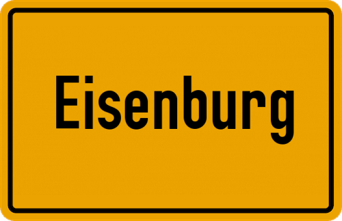 Ortsschild Eisenburg