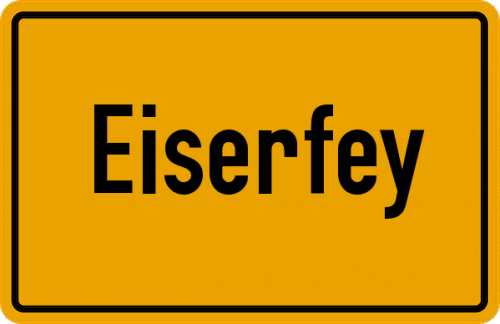 Ortsschild Eiserfey