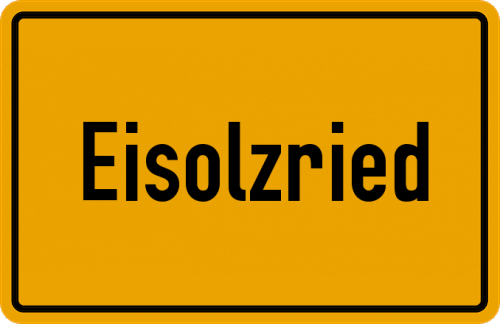 Ortsschild Eisolzried