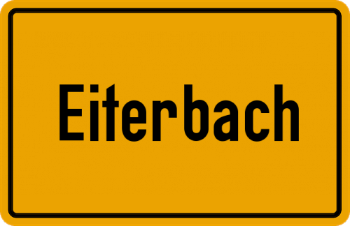 Ortsschild Eiterbach