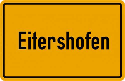 Ortsschild Eitershofen