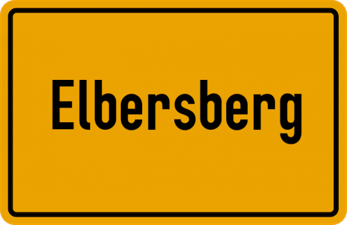 Ortsschild Elbersberg