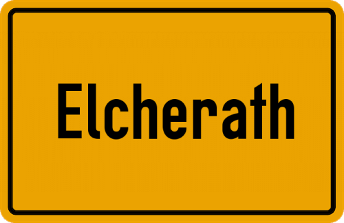 Ortsschild Elcherath