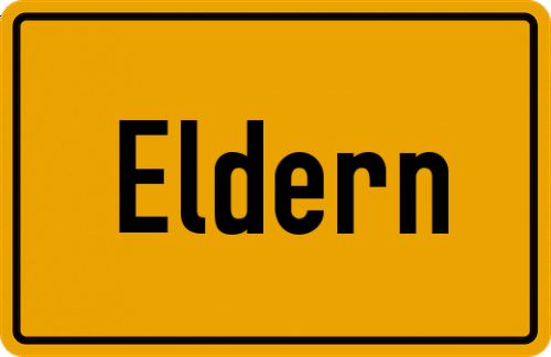 Ortsschild Eldern