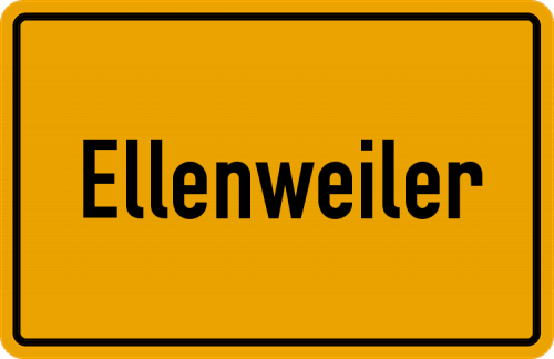 Ortsschild Ellenweiler