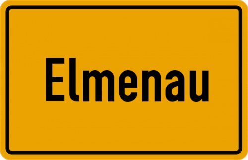 Ortsschild Elmenau