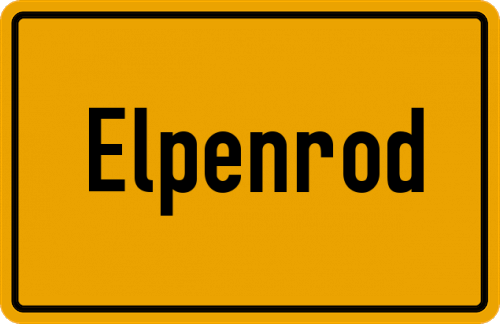 Ortsschild Elpenrod