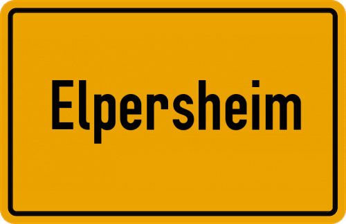 Ortsschild Elpersheim