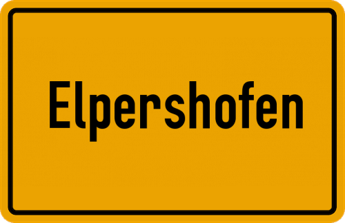 Ortsschild Elpershofen