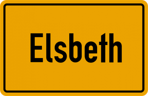 Ortsschild Elsbeth