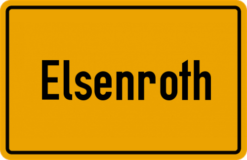 Ortsschild Elsenroth