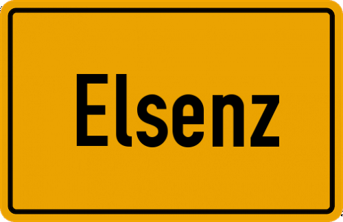 Ortsschild Elsenz