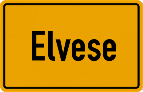 Ortsschild Elvese