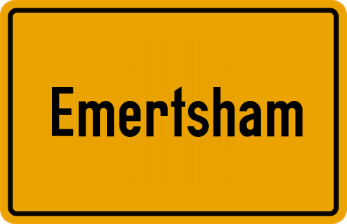 Ortsschild Emertsham