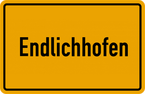 Ortsschild Endlichhofen