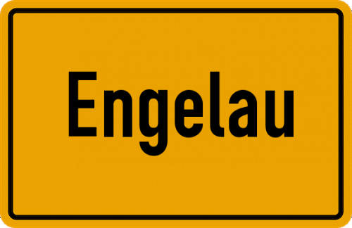 Ortsschild Engelau