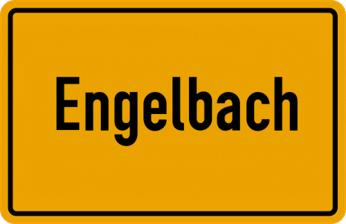 Ortsschild Engelbach