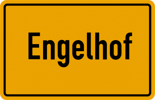 Ortsschild Engelhof