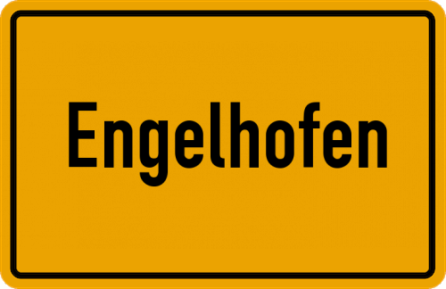 Ortsschild Engelhofen