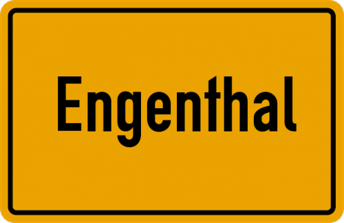 Ortsschild Engenthal, Mittelfranken