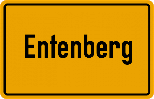 Ortsschild Entenberg