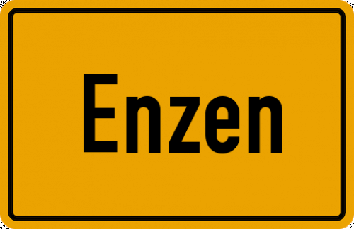 Ortsschild Enzen, Kreis Euskirchen