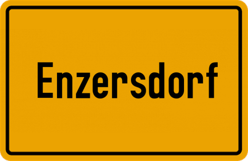 Ortsschild Enzersdorf, Niederbayern