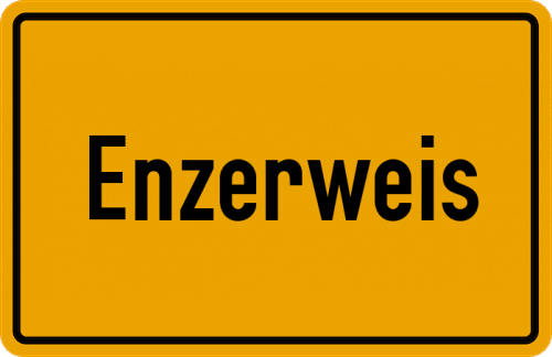 Ortsschild Enzerweis, Niederbayern