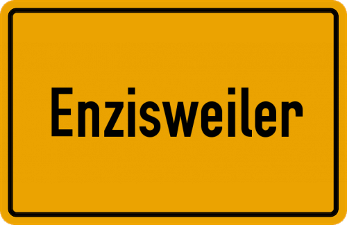 Ortsschild Enzisweiler, Bodensee