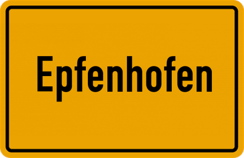Ortsschild Epfenhofen