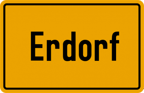 Ortsschild Erdorf, Eifel