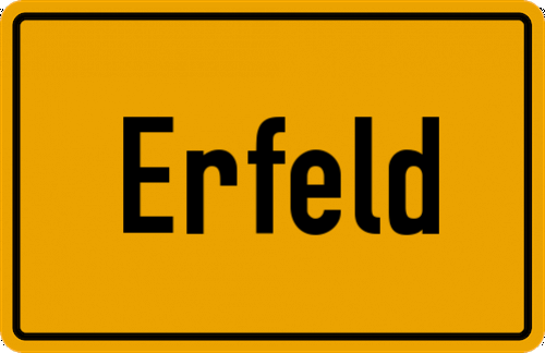 Ortsschild Erfeld