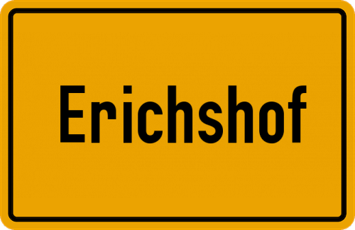 Ortsschild Erichshof