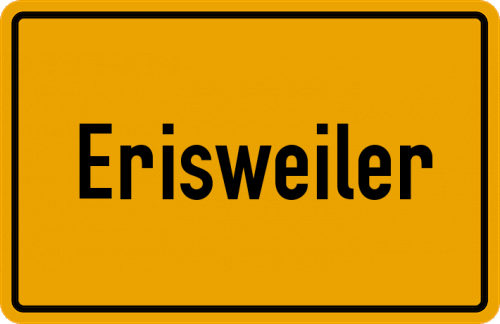 Ortsschild Erisweiler, Schwaben