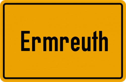 Ortsschild Ermreuth