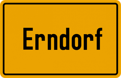 Ortsschild Erndorf