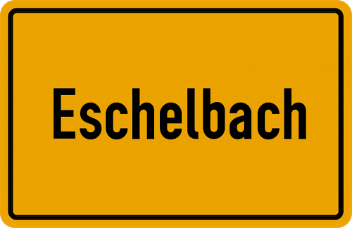 Ortsschild Eschelbach